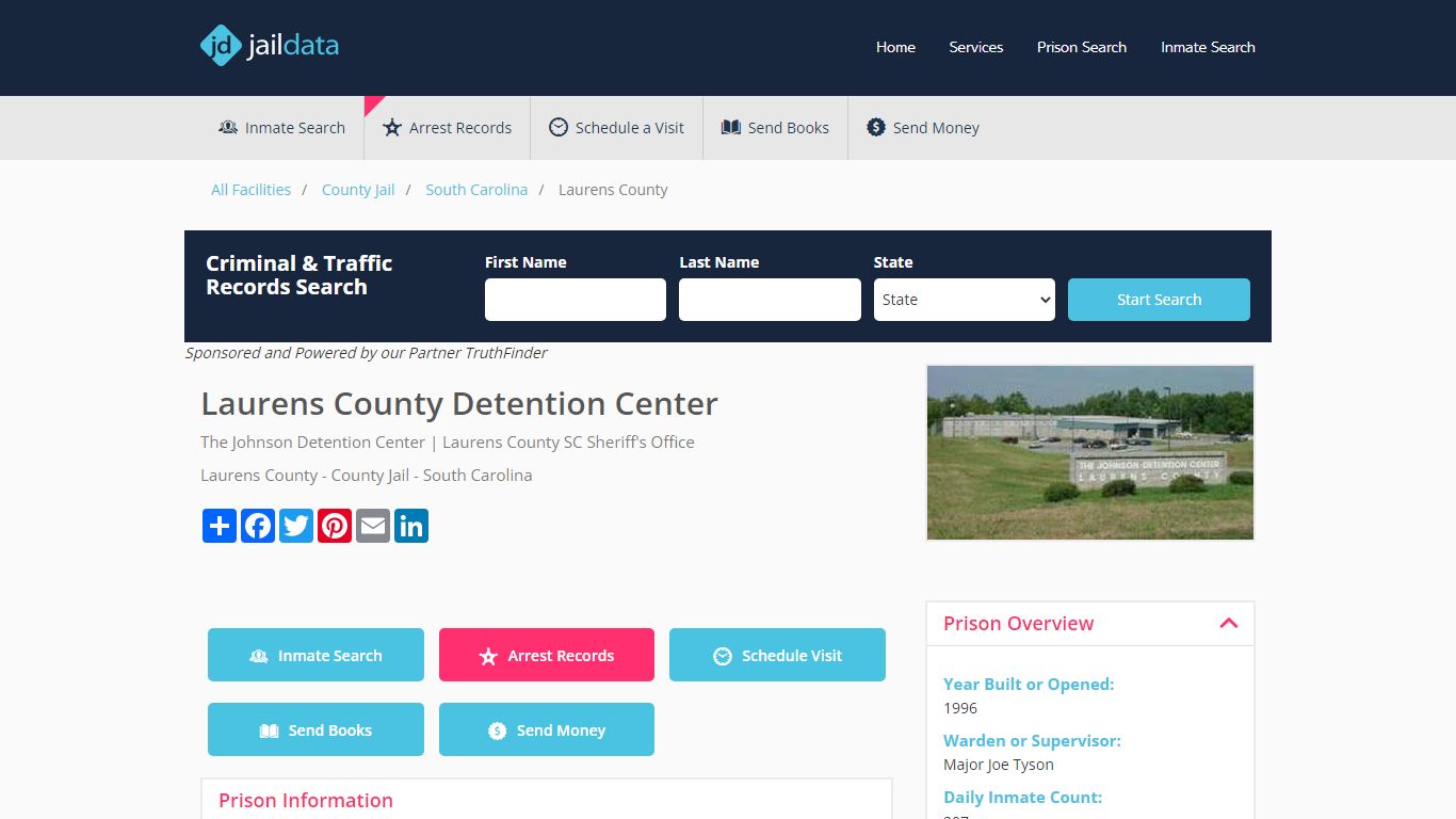 Laurens County Detention Center & Inmate Search - Laurens, SC